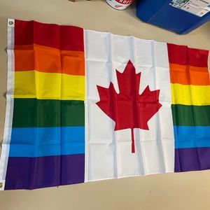 Canada rainbow pride 3x5ft flag